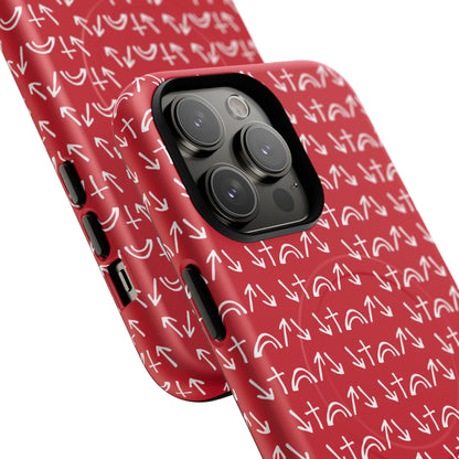 Gospel Symbols iPhone Case - Red - New iPhone 17 Cases Available!!!