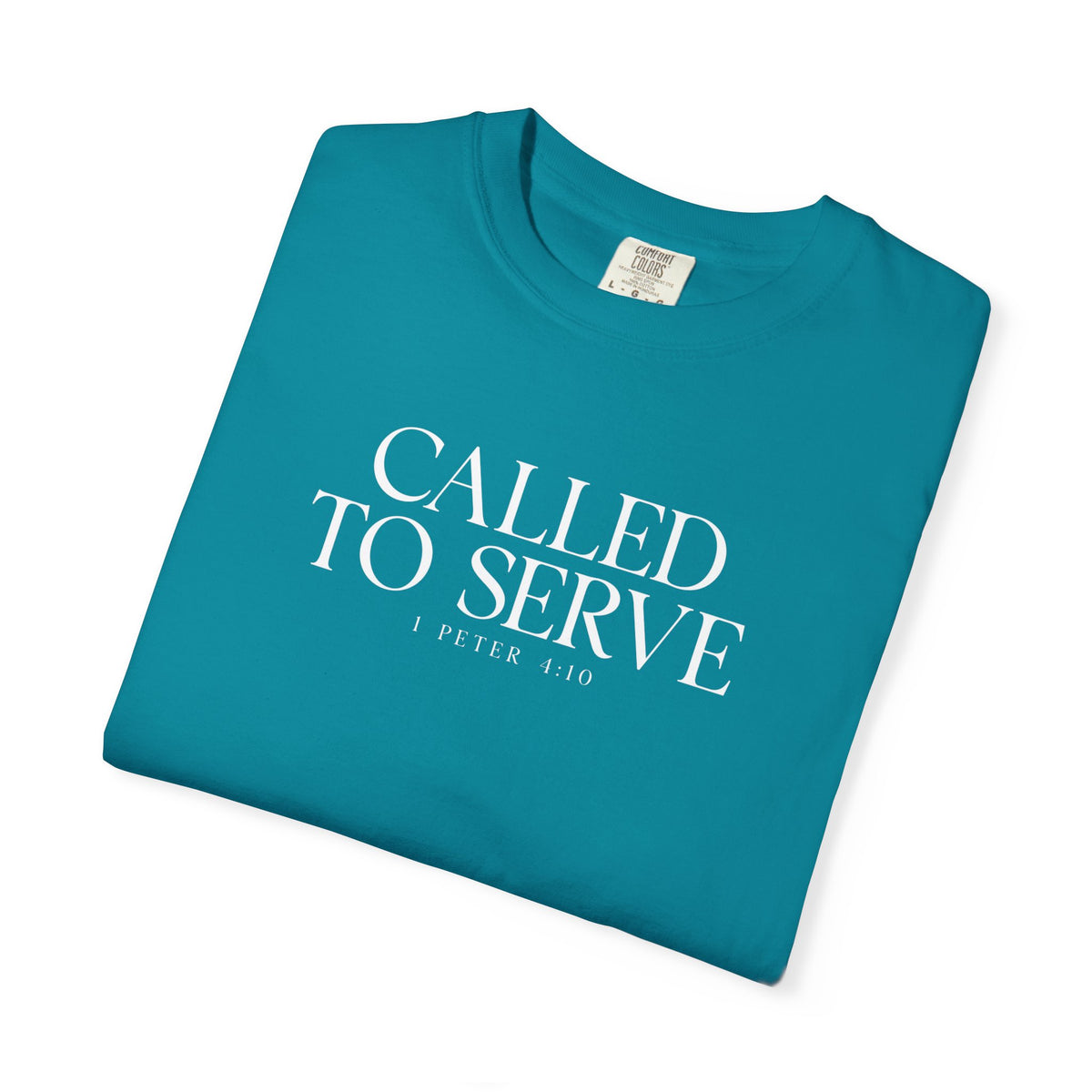 Called to Serve T-Shirt - White Text - Adult