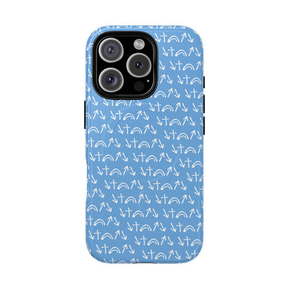 Gospel Symbols iPhone Case - Light Blue - New iPhone 17 Cases Available!!!