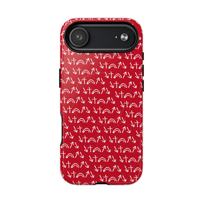 Gospel Symbols iPhone Case - Red - New iPhone 17 Cases Available!!!