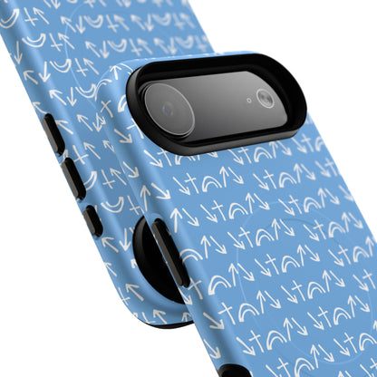Gospel Symbols iPhone Case - Light Blue - New iPhone 17 Cases Available!!!