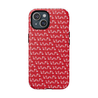 Gospel Symbols iPhone Case - Red - New iPhone 17 Cases Available!!!