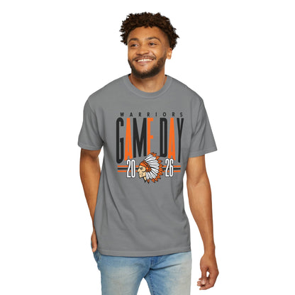 Game Day Warriors T‑Shirt — 'Game Day' Graphic with Native Headdress (Team Spirit Tee)