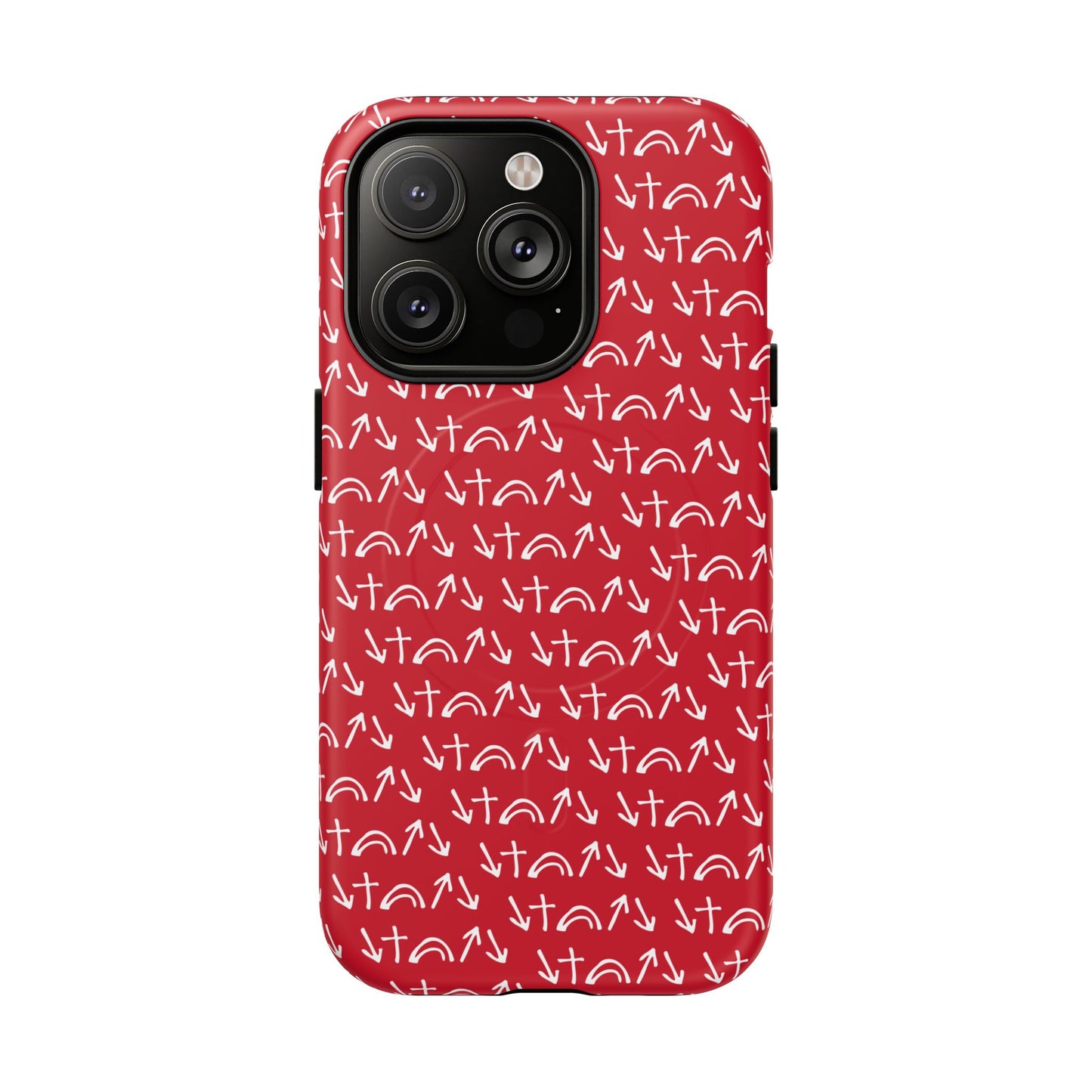 Gospel Symbols iPhone Case - Red - New iPhone 17 Cases Available!!!