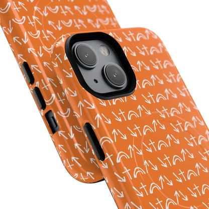 Gospel Symbols iPhone Case - Orange - New iPhone 17 Cases Available!!!