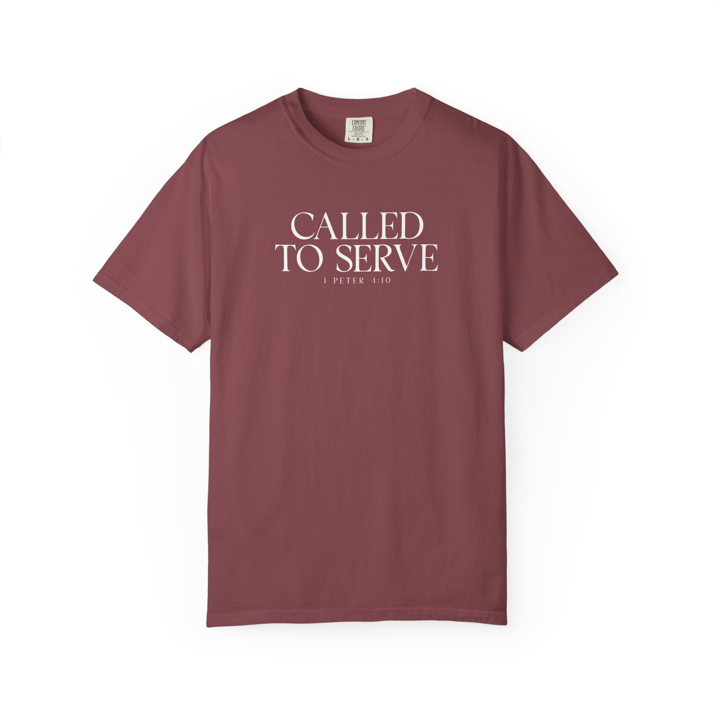 Called to Serve T-Shirt - White Text - Adult