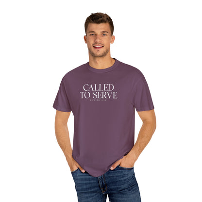 Called to Serve T-Shirt - White Text - Adult
