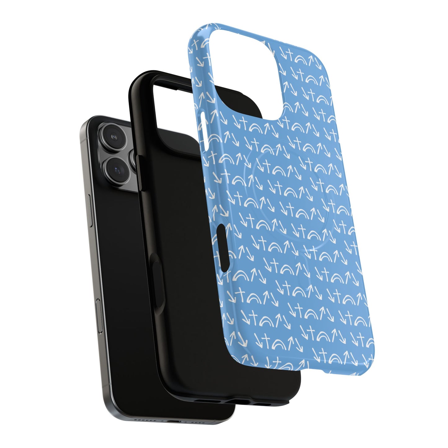 Gospel Symbols iPhone Case - Light Blue - New iPhone 17 Cases Available!!!