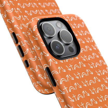 Gospel Symbols iPhone Case - Orange - New iPhone 17 Cases Available!!!