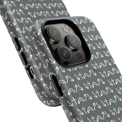 Gospel Symbols iPhone Case - Grey - New iPhone 17 Cases Available!!!