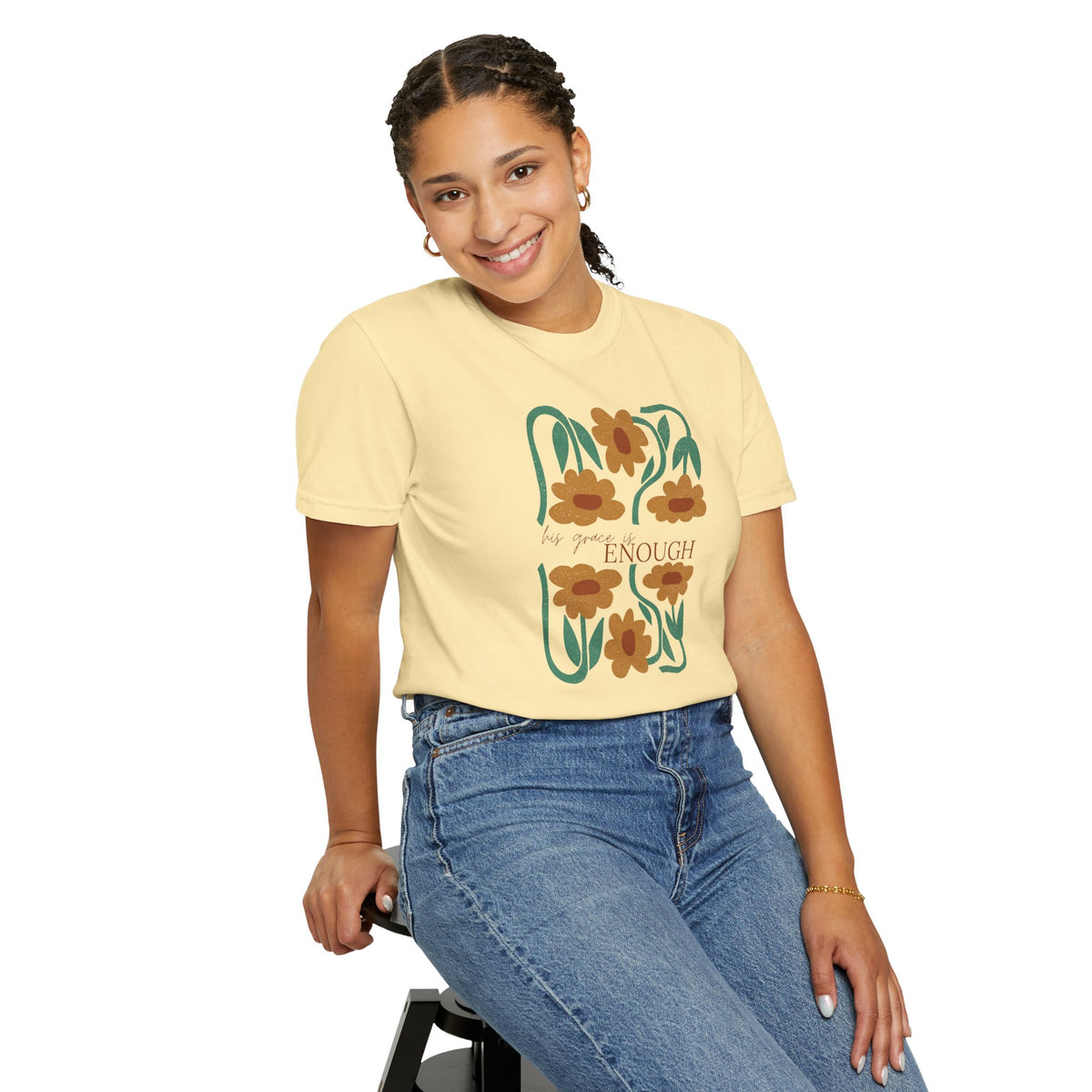His Grace is Enough - Boho - T-Shirt - Adult