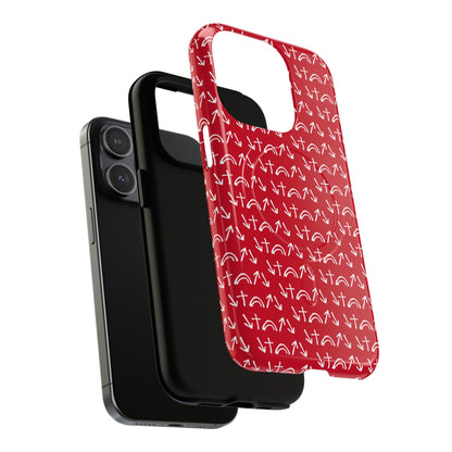 Gospel Symbols iPhone Case - Red - New iPhone 17 Cases Available!!!