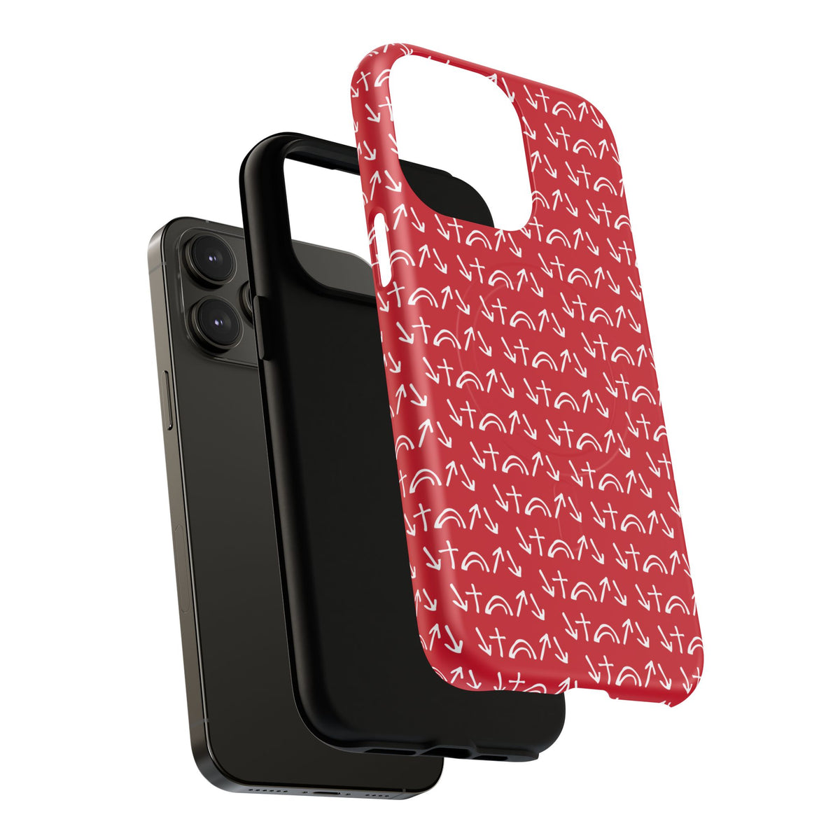 Gospel Symbols iPhone Case - Red - New iPhone 17 Cases Available!!!