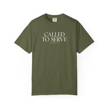 Called to Serve T-Shirt - White Text - Adult