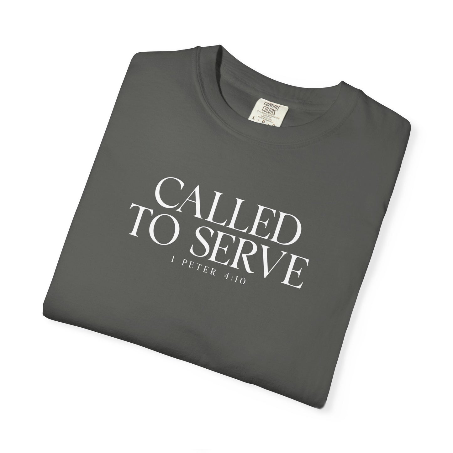 Called to Serve T-Shirt - White Text - Adult
