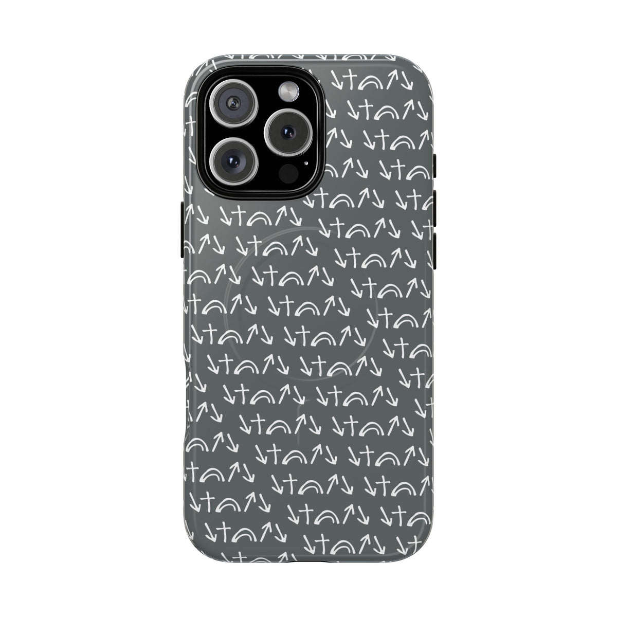 Gospel Symbols iPhone Case - Grey - New iPhone 17 Cases Available!!!