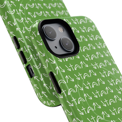 Gospel Symbols iPhone Case - Green - New iPhone 17 Cases Available!!!
