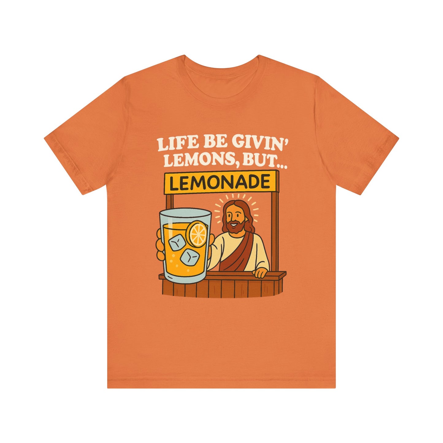 Lemonade Jesus T-shirt - White Text - Adult