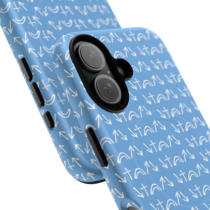 Gospel Symbols iPhone Case - Light Blue - New iPhone 17 Cases Available!!!