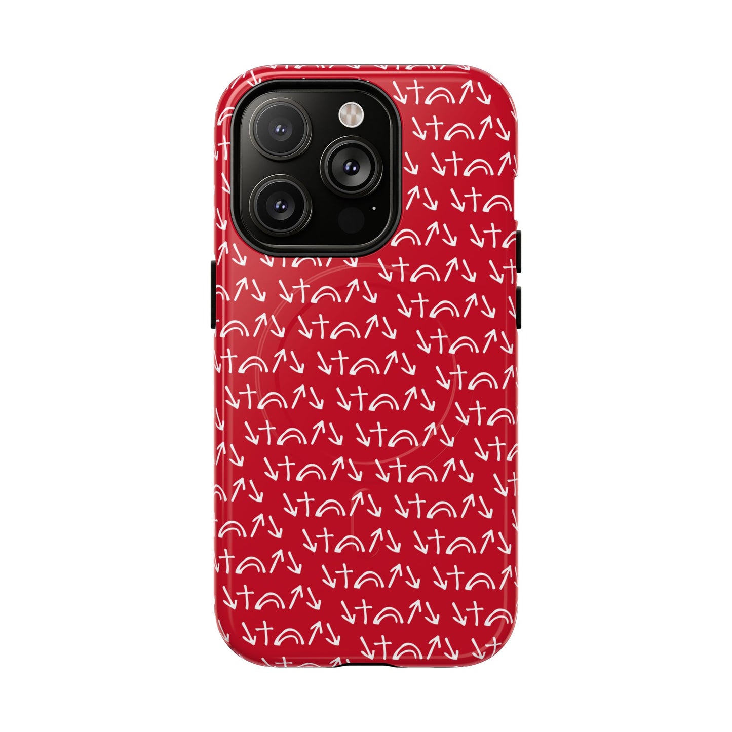 Gospel Symbols iPhone Case - Red - New iPhone 17 Cases Available!!!