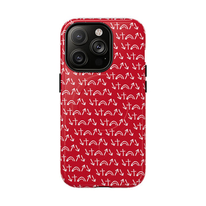 Gospel Symbols iPhone Case - Red - New iPhone 17 Cases Available!!!