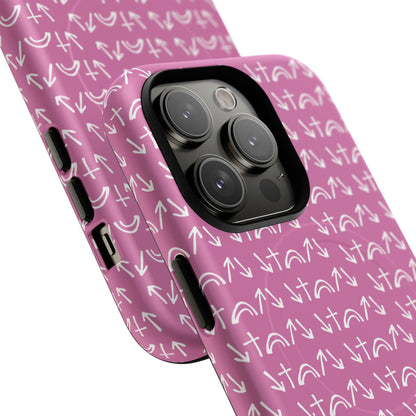 Gospel Symbols iPhone Case - Pink - New iPhone 17 Cases Available!!!