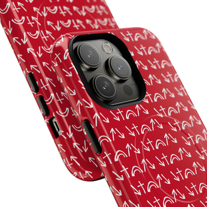 Gospel Symbols iPhone Case - Red - New iPhone 17 Cases Available!!!