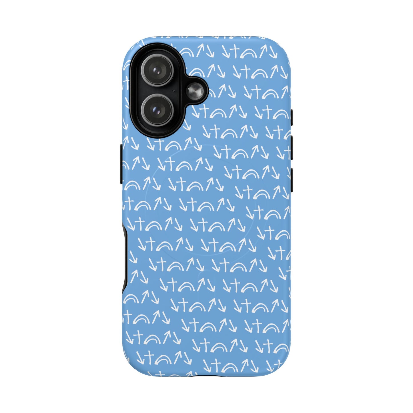 Gospel Symbols iPhone Case - Light Blue - New iPhone 17 Cases Available!!!