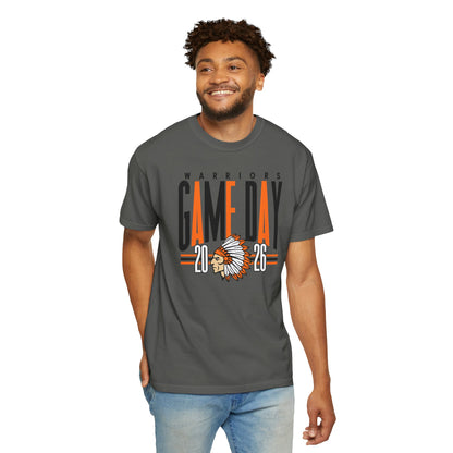Game Day Warriors T‑Shirt — 'Game Day' Graphic with Native Headdress (Team Spirit Tee)