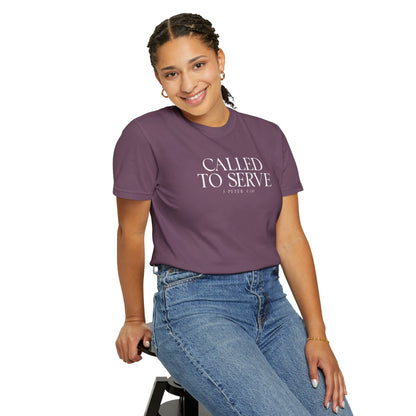 Called to Serve T-Shirt - White Text - Adult