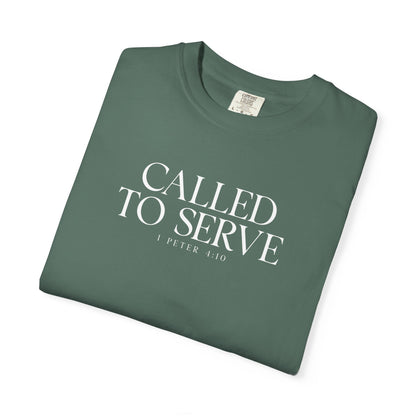 Called to Serve T-Shirt - White Text - Adult