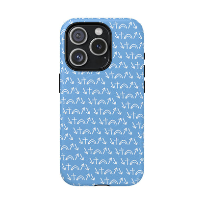 Gospel Symbols iPhone Case - Light Blue - New iPhone 17 Cases Available!!!