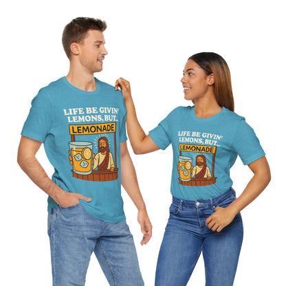 Lemonade Jesus T-shirt - White Text - Adult