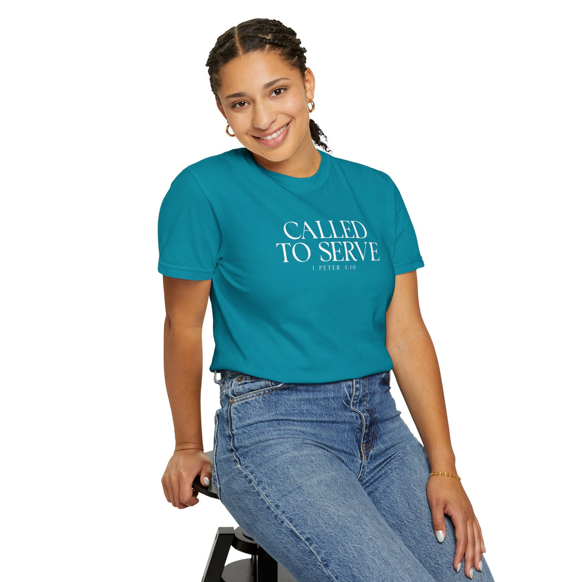 Called to Serve T-Shirt - White Text - Adult