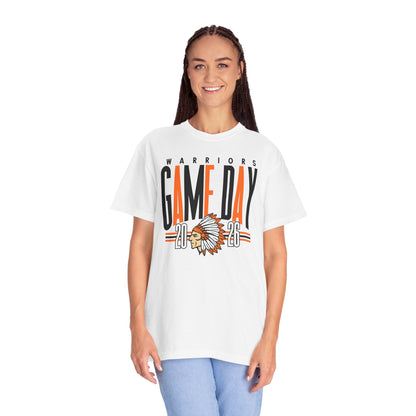 Game Day Warriors T‑Shirt — 'Game Day' Graphic with Native Headdress (Team Spirit Tee)
