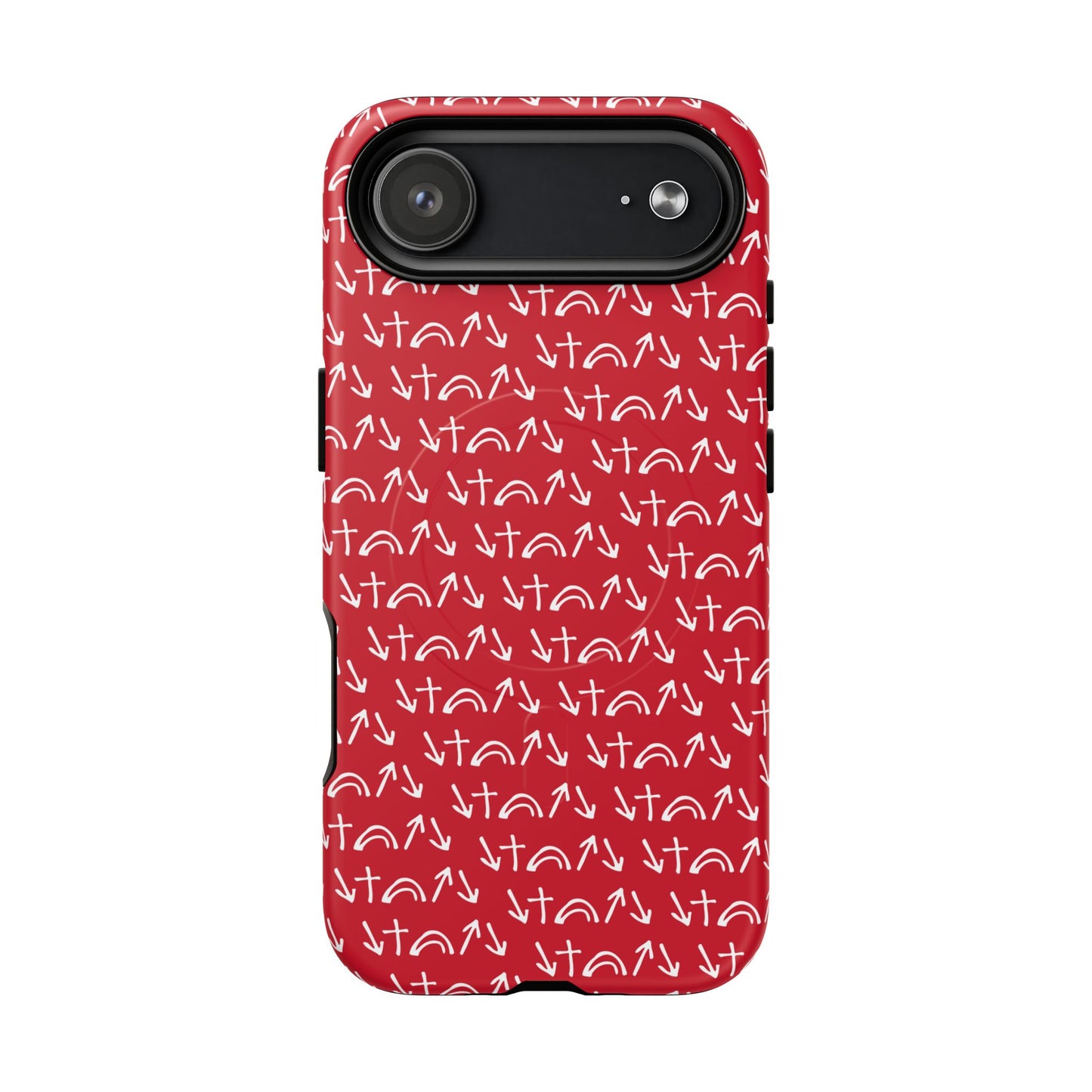 Gospel Symbols iPhone Case - Red - New iPhone 17 Cases Available!!!