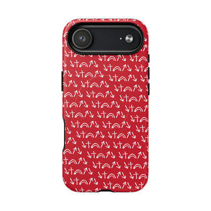 Gospel Symbols iPhone Case - Red - New iPhone 17 Cases Available!!!