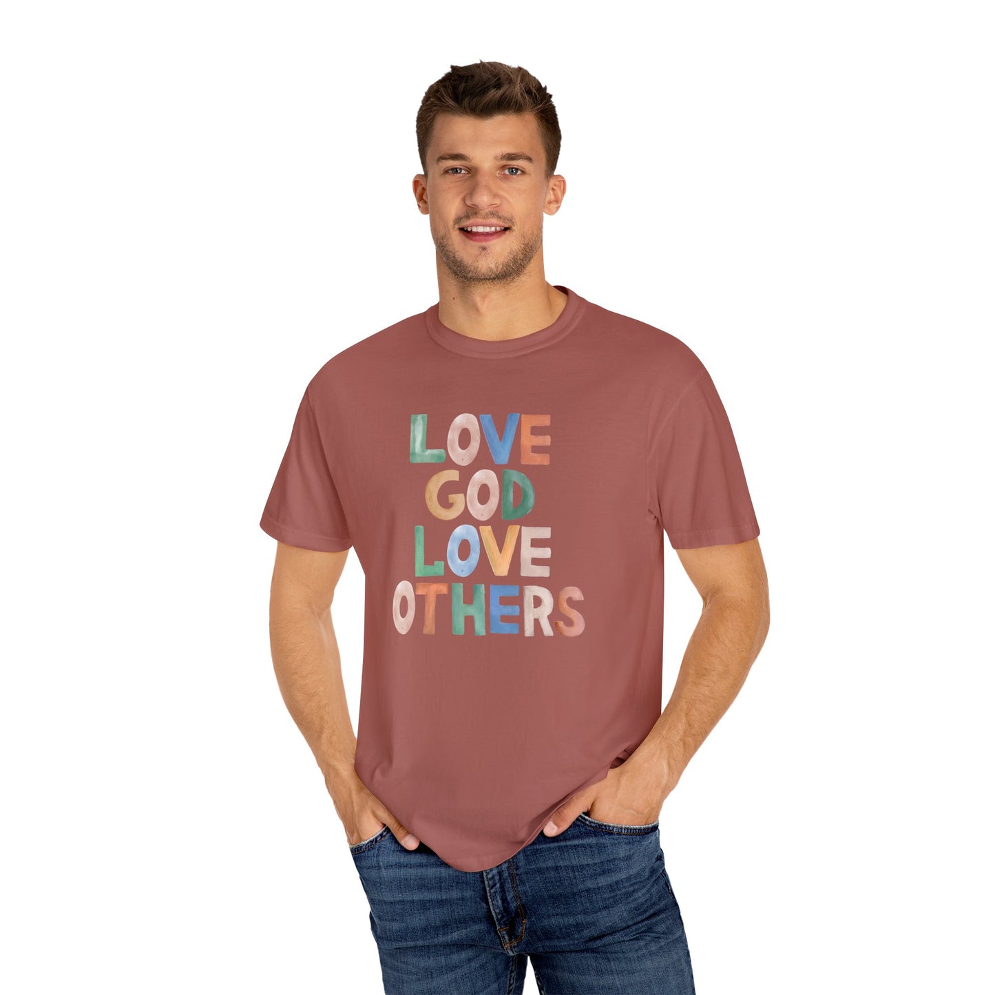Watercolor - Love God Love Others - Adult