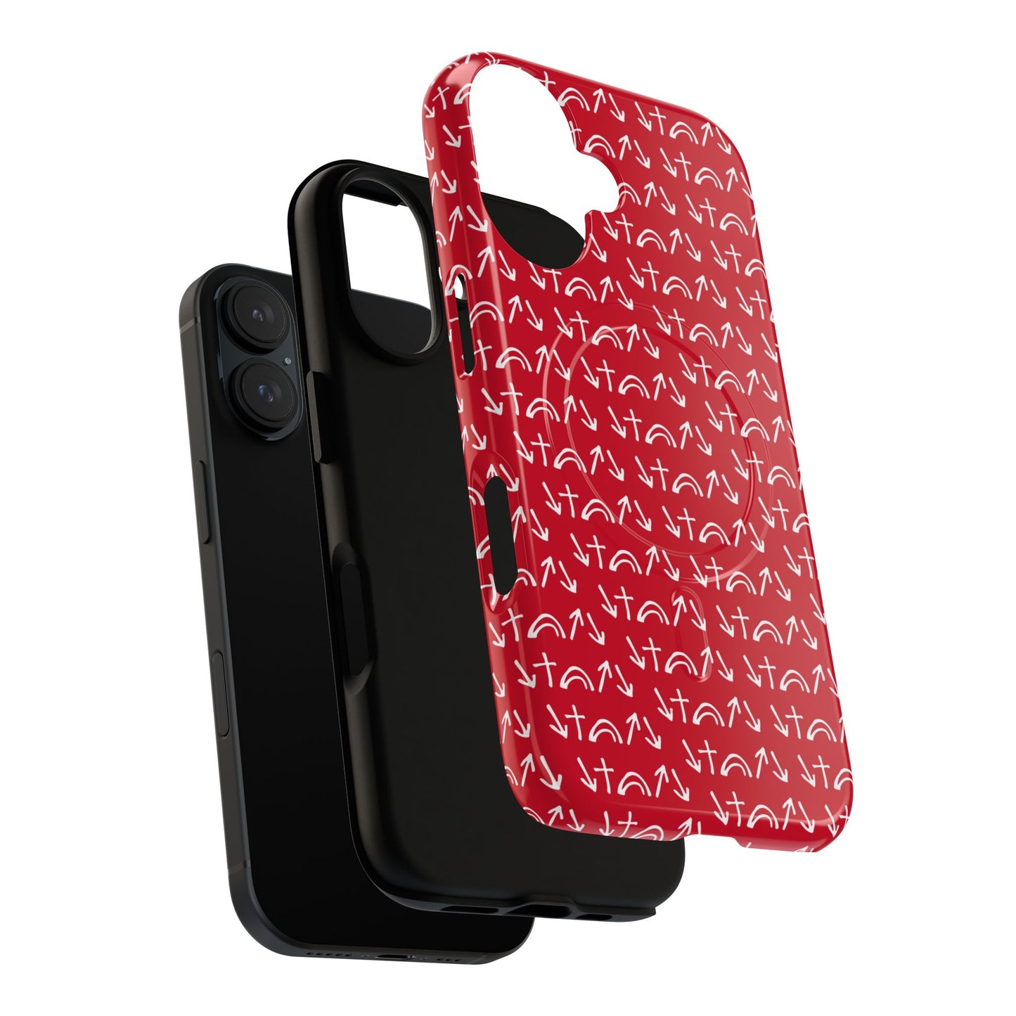 Gospel Symbols iPhone Case - Red - New iPhone 17 Cases Available!!!