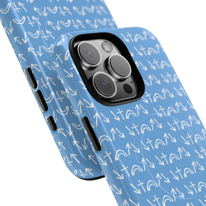 Gospel Symbols iPhone Case - Light Blue - New iPhone 17 Cases Available!!!