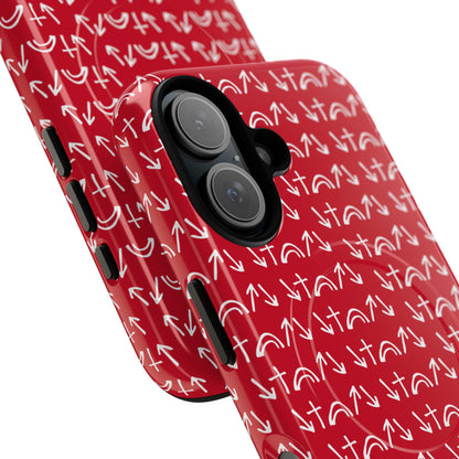 Gospel Symbols iPhone Case - Red - New iPhone 17 Cases Available!!!