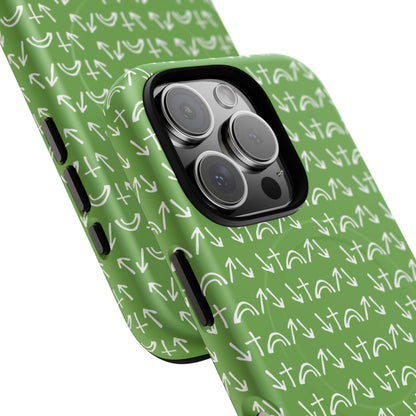 Gospel Symbols iPhone Case - Green - New iPhone 17 Cases Available!!!
