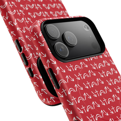 Gospel Symbols iPhone Case - Red - New iPhone 17 Cases Available!!!