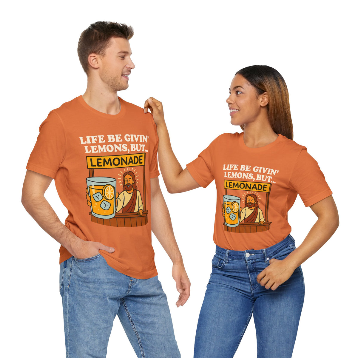 Lemonade Jesus T-shirt - White Text - Adult
