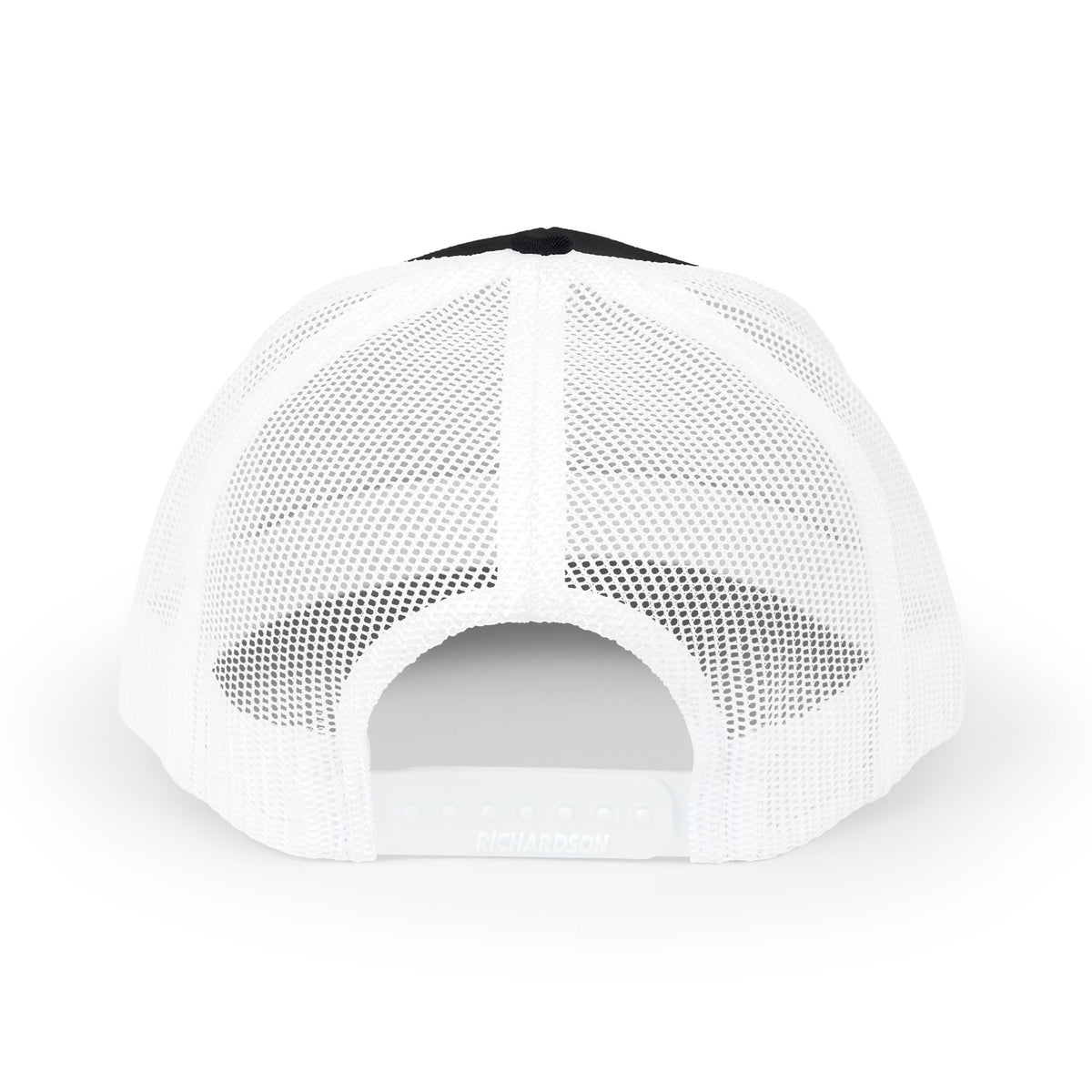He Must Become Greater – White Text Snapback Trucker Hat (Richardson 112)