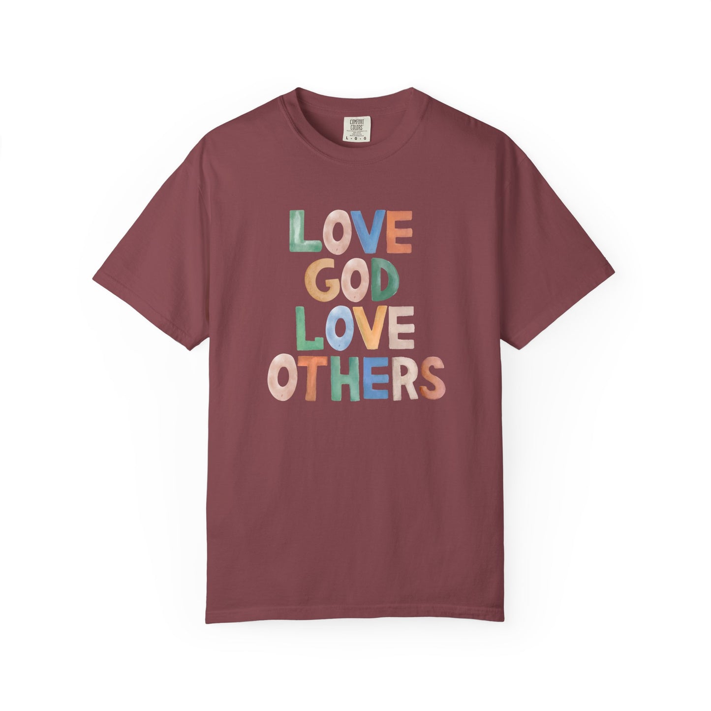 Watercolor - Love God Love Others - Adult