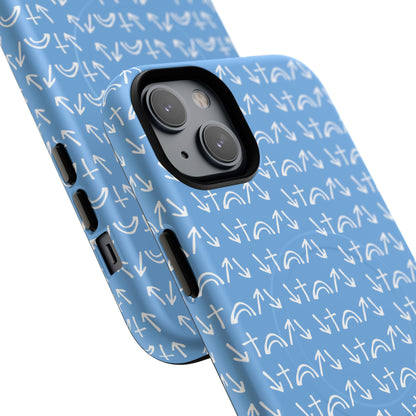 Gospel Symbols iPhone Case - Light Blue - New iPhone 17 Cases Available!!!