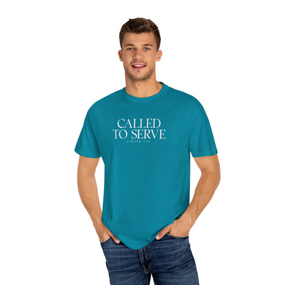 Called to Serve T-Shirt - White Text - Adult