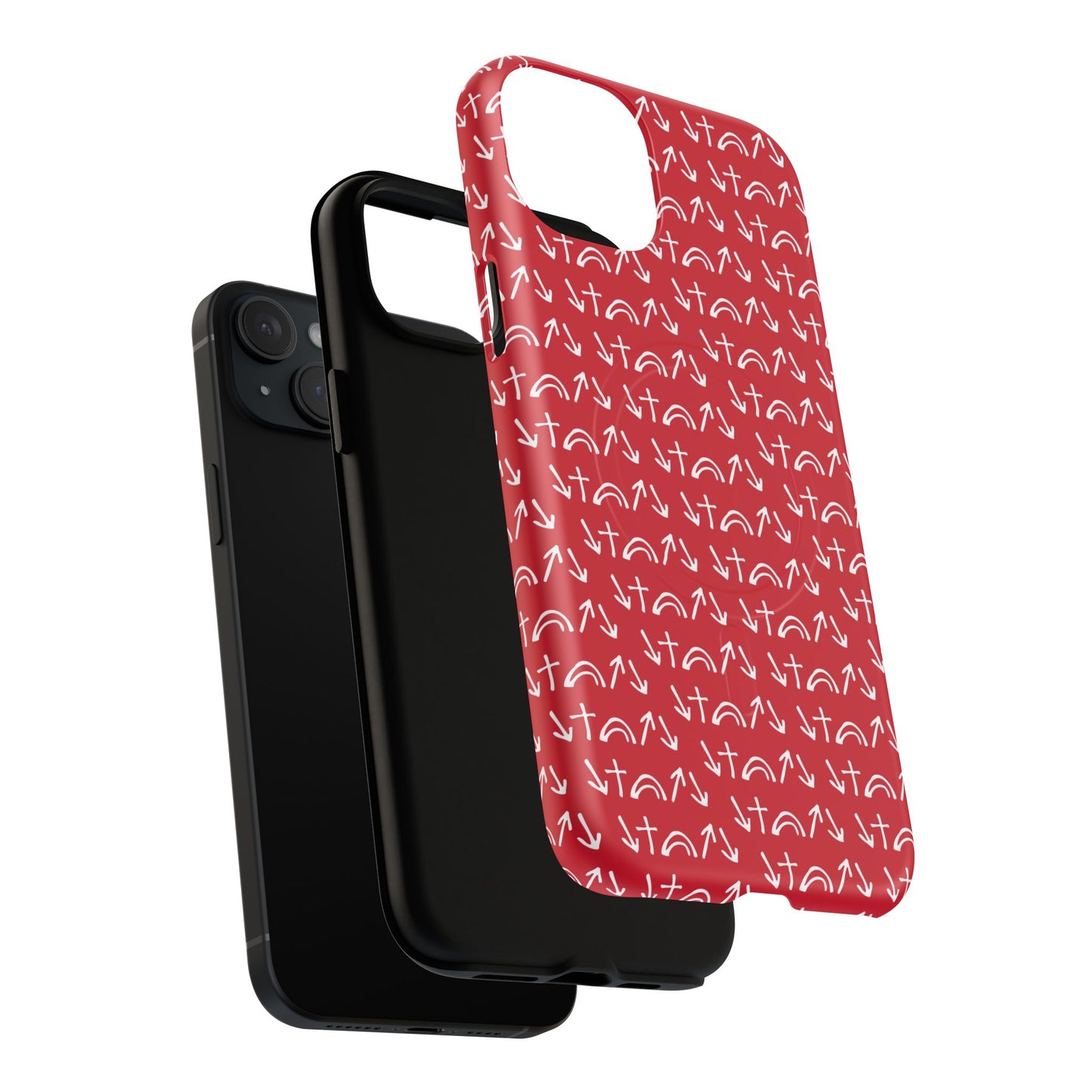 Gospel Symbols iPhone Case - Red - New iPhone 17 Cases Available!!!