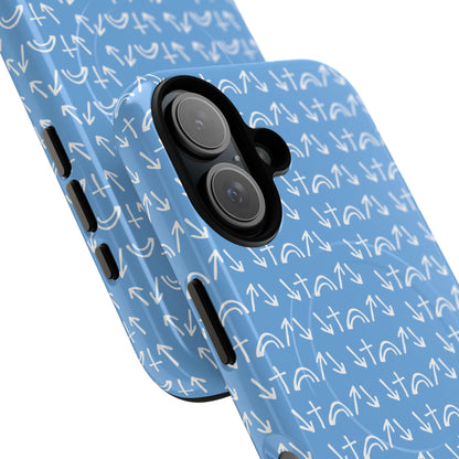 Gospel Symbols iPhone Case - Light Blue - New iPhone 17 Cases Available!!!